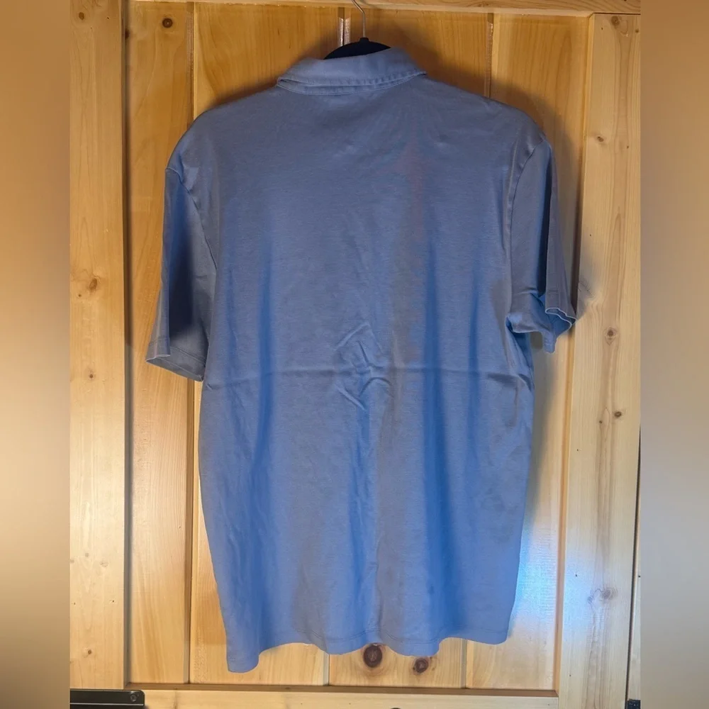 Banana Republic Soft Cotton Knit Polo Shirt Grey Casual Summer Top Men’s M